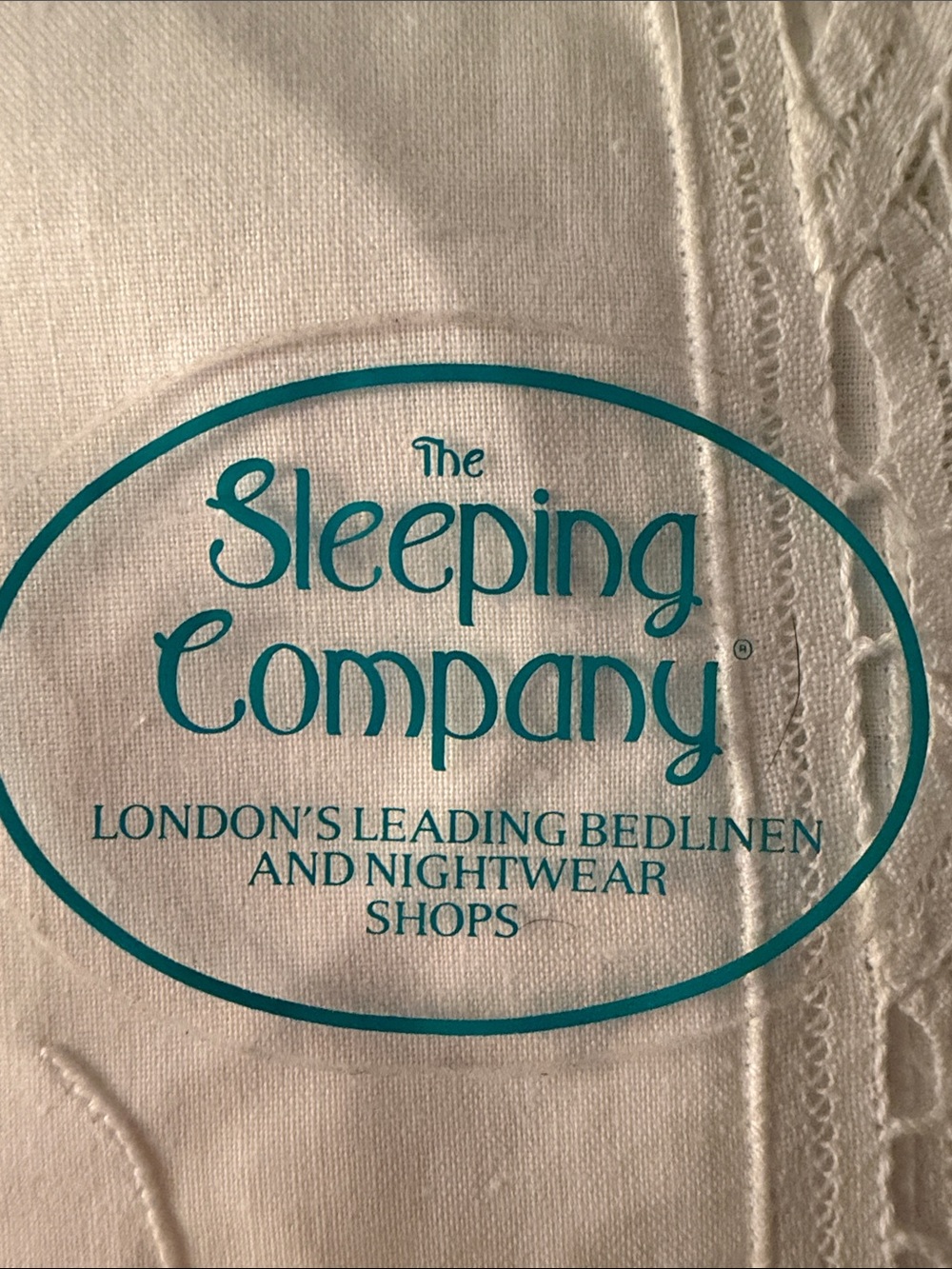 Vintage The Sleeping
Company London
Embroidered Lace Square
Tablecloth 36" New